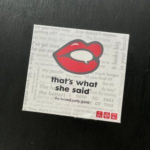 That's What She Said: The Twisted Party Game | NWT
